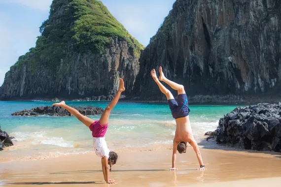 Diversão na praia