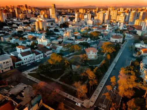 Vista aérea de Curitiba
