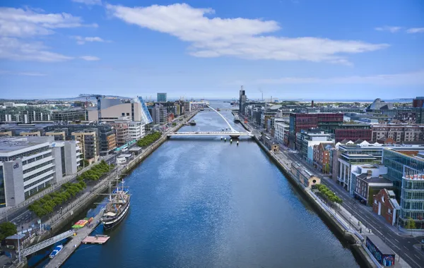 Rio Liffey em Dublin